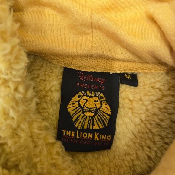 Disney The Lion King Crown Fur Hoodie Broadway Merch NWT Youth Medium - Picture 6 of 9